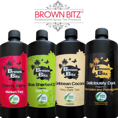 Brown Bitz Professional spray tan solution Trial bottles 100ml - Brown Bitz                                                                                                                                                            .