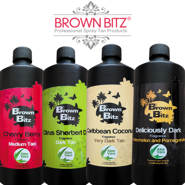 Brown Bitz Professional spray tan solution Trial bottles 100ml - Brown Bitz                                                                                                                                                            .