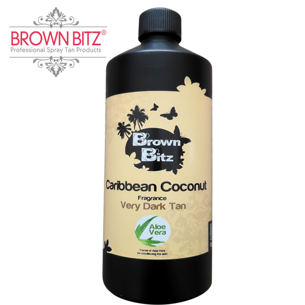 Brown Bitz Caribbean coconut Spray tan Solution 12% choose your size. - Brown Bitz                                                                                                                                                            .