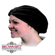 Disposable black hair nets for beauty salon and spray tanning choose quantity - Brown Bitz                                                                                                                                                            .