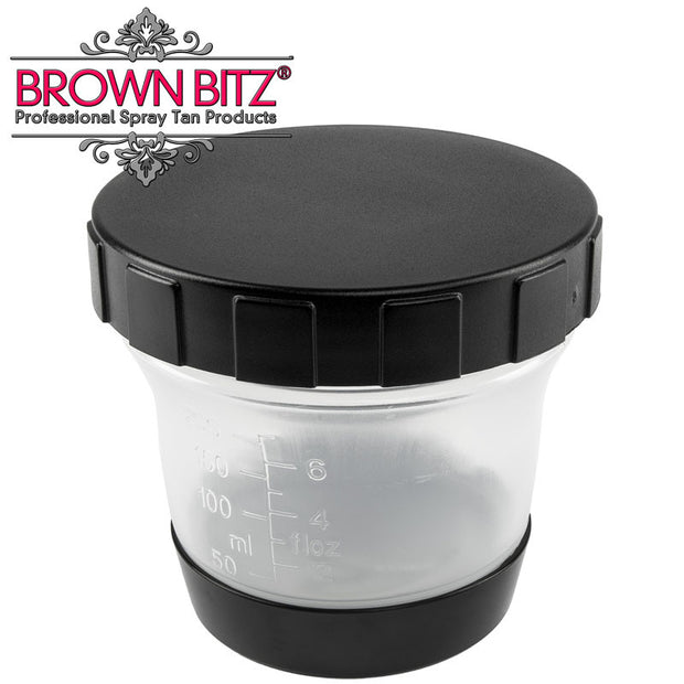 Allure spare spray tan solution pots with lid For spray tanning gun - Brown Bitz                                                                                                                                                            .