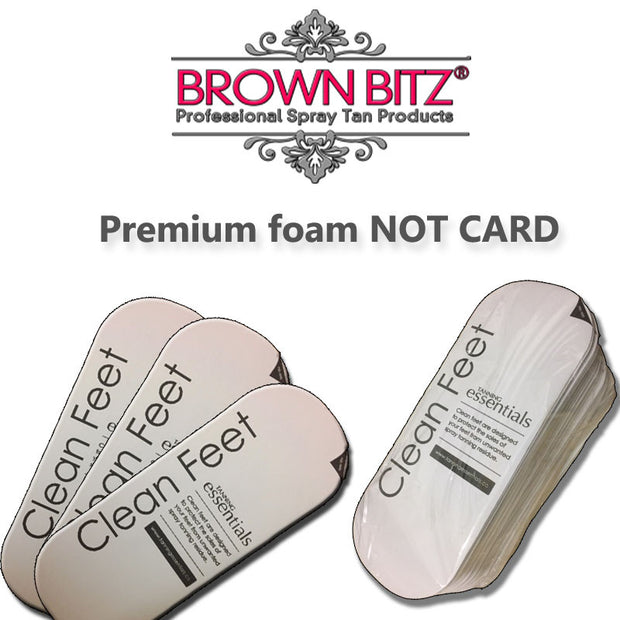Spray Tan Premium branded tanning Foam sticky feet , foot  full length stick - Brown Bitz                                                                                                                                                            .